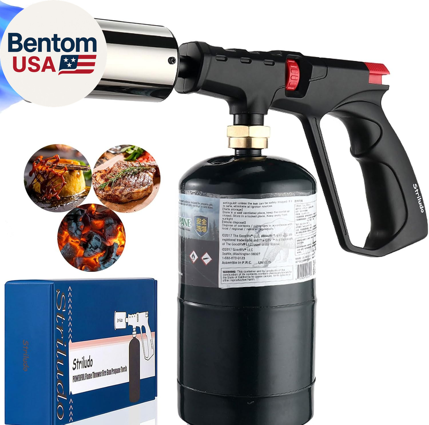 POWERFUL Grill & Cooking Propane Torch,Sear Torch Sous Vide,