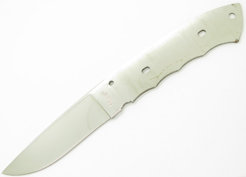Vintage Herbertz Seki Japan Rostfrei Drop Point Fixed Hunting Knife Blade Blank