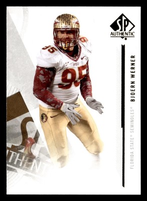 Bjoern Werner 2013 SP Authentic #60 Florida State Seminoles SPA ROOKIE *114