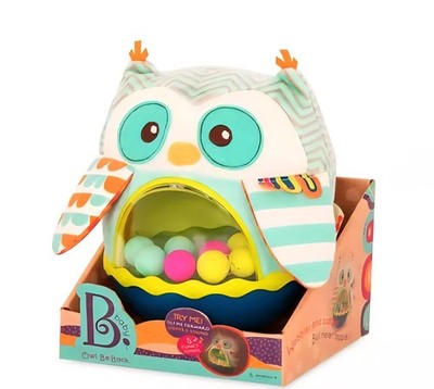 B. baby Roly-Poly Baby Toy Owl Be Back Sensory Development Toy New 