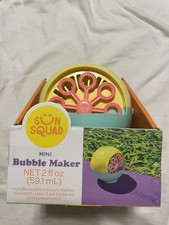 Sun Squad Mini Bubble Maker Fun Bubble Toy for Kids Ages 3