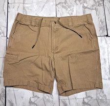 Carhartt Cargo Drawstring Shorts Mens 36 Rugged Flex Relaxed Fit Canvas Workwear