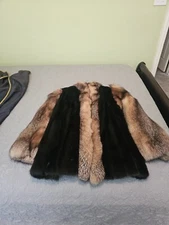 Vintage HENIG FURS Natural 100% Bemberg brown mink fur  coat women’s  size 12