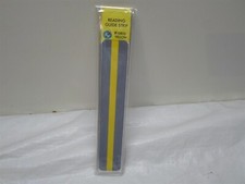 Pack of 12: Ashley Reading Guide Strips 10800 Yellow. 1 Dozen strips. 7.25x1.25