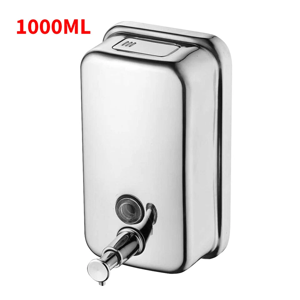 Soap Dispenser Hand Wash Shampoo Shower Liquid Manual Bathroom Wall Mount 1000ML