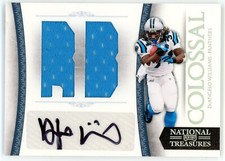 2010 National Treasures Colossal DeAngelo Williams Auto Jersey 3/5 #24
