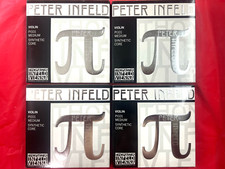4 x 100 Authentic Thomastik Peter Infeld Violin String Set 4/4 with Tin E