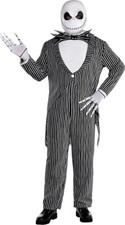 Jack Skellington Halloween Costume The Nightmare Before Christmas Adult 4XL New