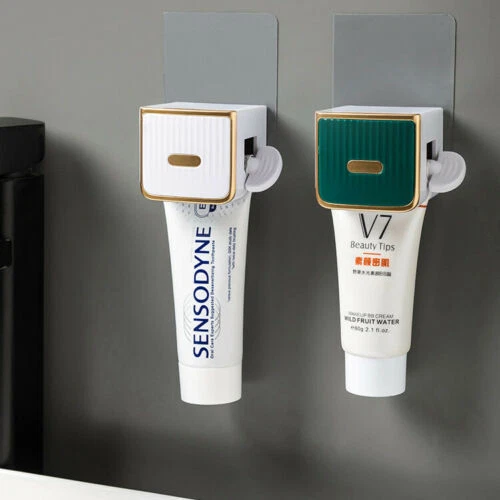 Wallmounted Shelves Toothpaste Squeezer Hand Cream Cleanser Squeezer Lazy Holder - Picture 1 of 7