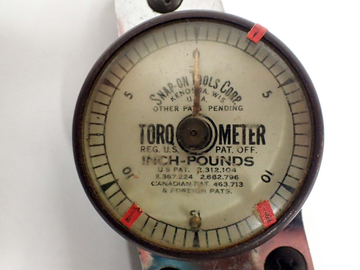 スナップオン　トルクメーターヴィンテージ SNAP-ON TORQOMETER TQ-1 INCH -POUNDS 1/4