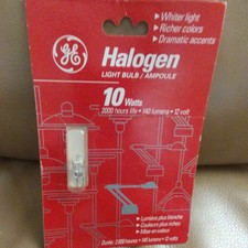 GE Halogen 10 Watt Light Bulb Type T Bulb