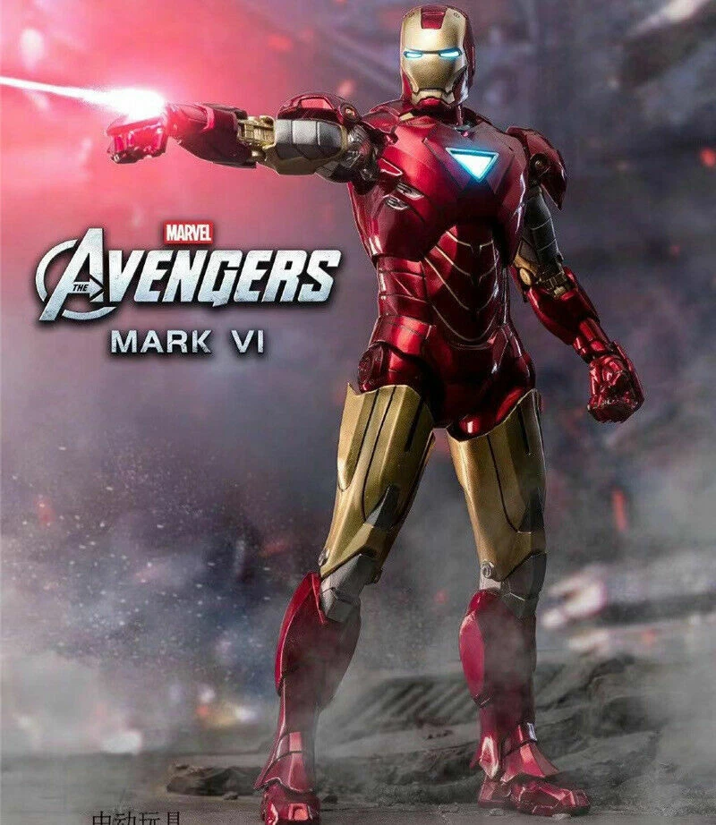 Экшн-фигурка ZD Toys Iron Man 2 MK6 Mark VI игрушка коллекция 7 дюймов Marvel MCU новая - Изображение 4 из 4