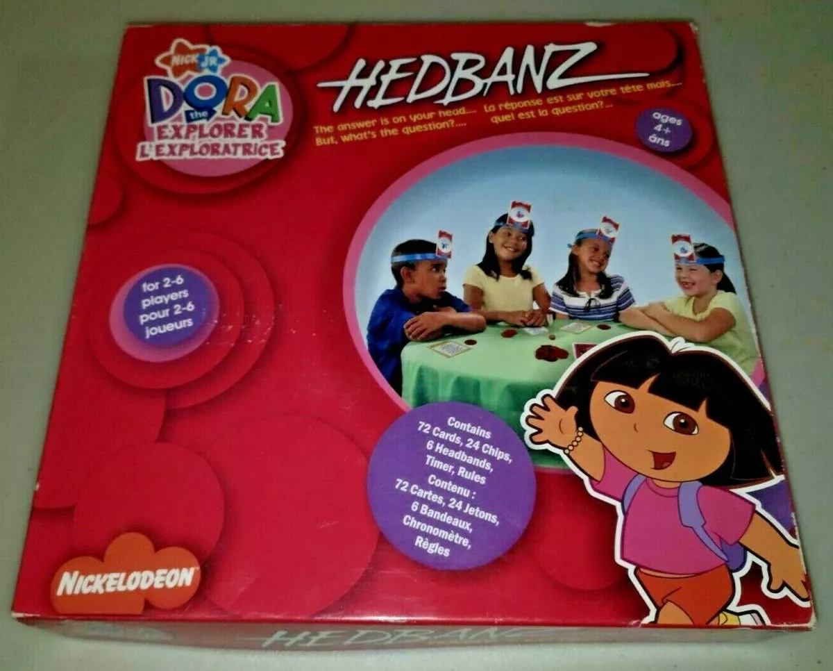 Hedbanz Dora the Explorer - Family Kids Guessing Card Board Game by Spin  Master