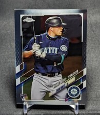 Evan White Debut Rookie RC 2021 Topps Chrome Update Card #USC46 Seattle Mariners