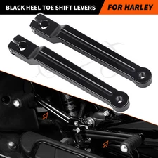 Black CNC Heel Toe Shift Lever Shifter Arm For Harley Fat Boy Touring Road Glide