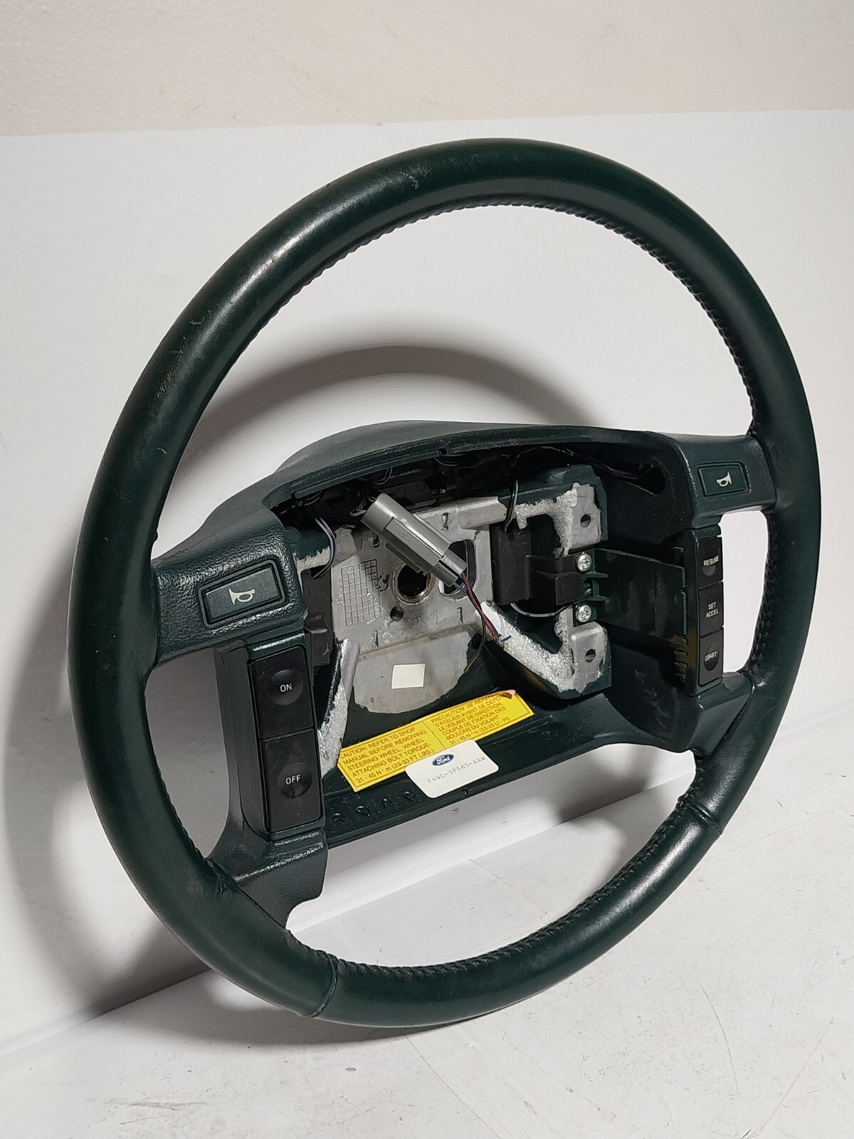 1994 1995 1996 Ford F150 Bronco Steering Wheel Cruise Control LEATHER