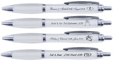 Custom Personalised Pens x 50 wedding favours