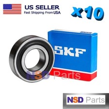 10 PK NEW 6204-2RS SKF RUBBER SHIELD BALL BEARING 20X47X14 mm