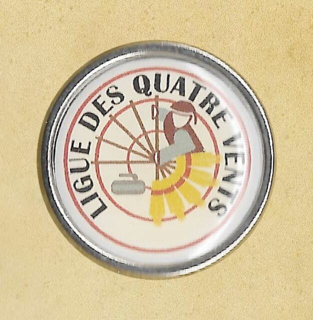 LIGUE DES QUATRE VENTS CURLING CLUB QUEBEC QC CANADA OLD PIN