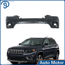 6AZ97TZZAE Black Plastic Front Bumper Assembly Suit For 2019-2022 Jeep Cherokee