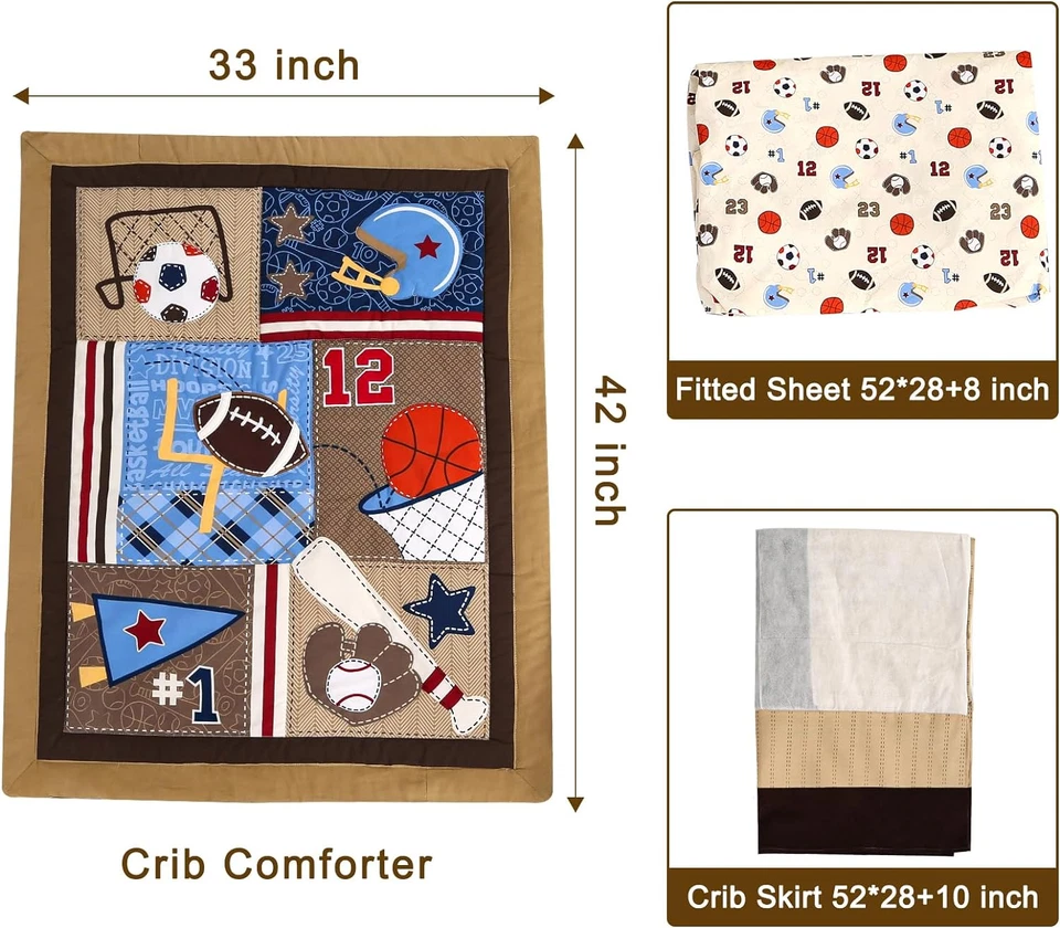 #1 Set Para Cuna Recien Nacido Juego De Cama HERMOSOS Para Bebe Bedding Set Boys - Image 3 of 4