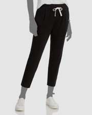  158 Monrow Women's Black Drawstring Fleece Track Pants Size XL