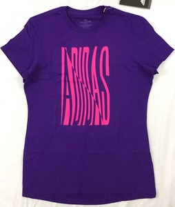 Adidas Womenâs The Go-To Tee Shirt Wavy Purple Pink CY6709 Size L 190310617217 | eBay