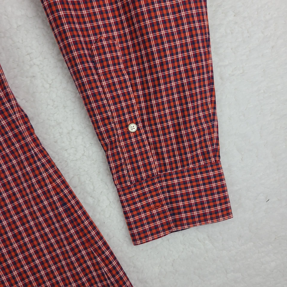 Camisa de vestir Polo Ralph Lauren para hombre XL roja azul regente ajuste personalizado abotonada de colección Foto 2 de 4