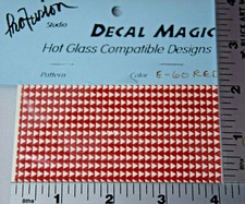 2" x 4" DECAL MAGIC PAPER RED ARROWS PATTERN WORKS WITH ANY COE