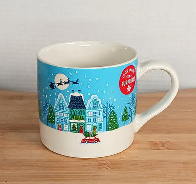 Target s Wondershop Blue Winter Stoneware Mug With Surprise Snowflake Inside