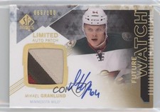 2013 SP Authentic Future Watch Limited /100 Mikael Granlund #319 Patch Auto 0u6f