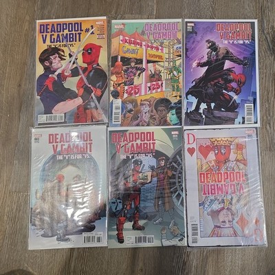 Deadpool v Gambit #1-5 Complete Marvel All Variant Set 2016 X-Men Wade Remy