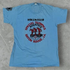 Vintage Screen Stars Special Olympics Aquatics Volunteer Single Stitch T-Shirt