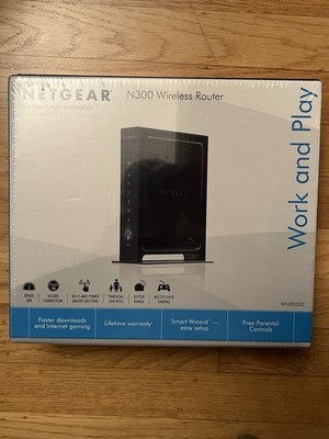 NETGEAR N300 Wireless Router 300 MBPS 4-Port 10/100 WNR2000 NEW SEALED