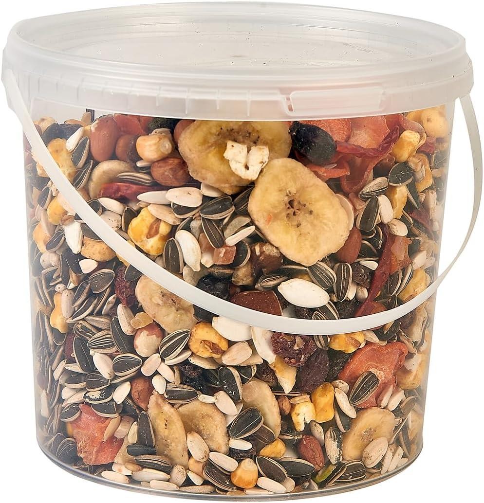 Hungry Pets Parrot Fruity Mix 2.5L | Premium Nut Seed Fruit Blend Parrot Food