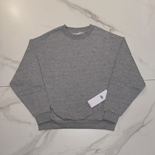 Alo Yoga Accolade Crew Neck Sweatshirt Athletic Heather Grey NWT Size Medium