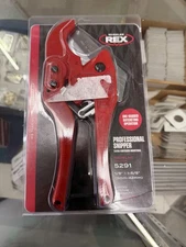 WHEELER-REX 5291 - Plastic Pipe Cutter: 3/16in - 1 11/16 in OD Cutting Capacity