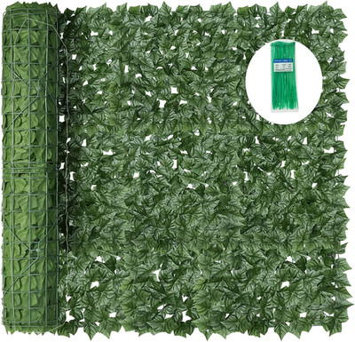 Artificial Ivy Privacy Fence Screen - 140''(L) X 60''(W) Faux Greenery Wall Pane