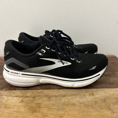 Brooks Ghost 15 Womens Sz 6.5 Black Athletic Running Shoes Sneakers 1203801B012