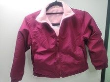 Vintage Cherokee Small Reversible Jacket Girls Long Sleeve Full Zip Purple D1