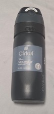 Cirkul 16oz StrawSip Flip Bottle Black 