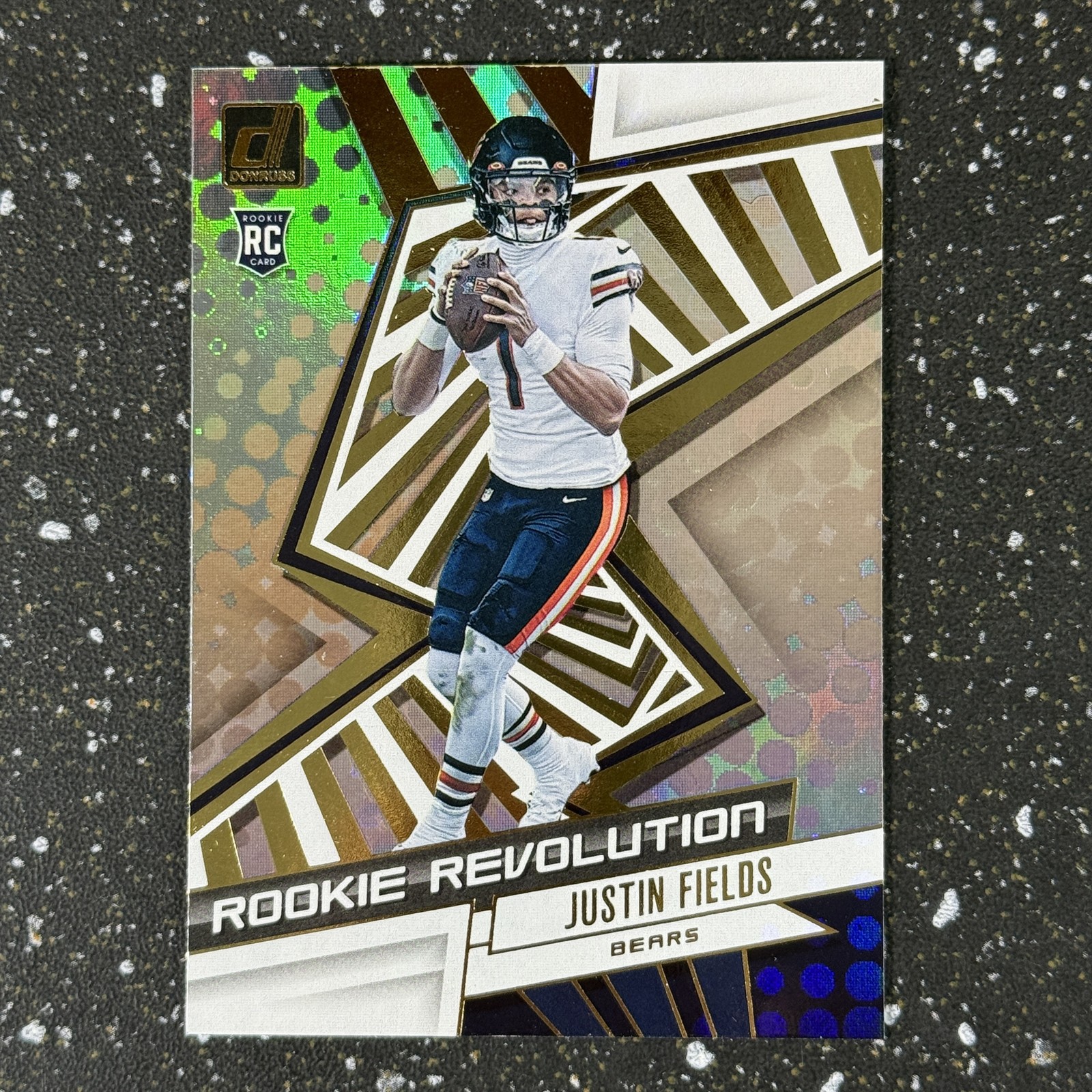 Justin Fields Rookie Revolution Insert RC 2021 Donruss #REV-JFI Chicago Bears