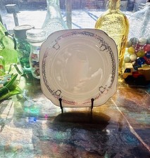 Edwin M. Knowles China Co 7” Semi Vitreous Platinum Sovereign Side Plate