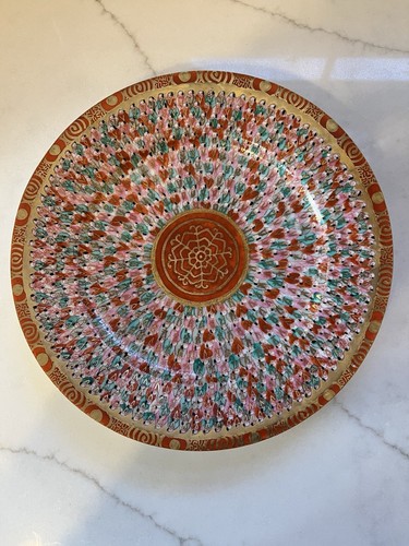 Antique Kutani Japanese Thousand Faces Porcelain Plate Hand Painted 8 1/4 Inches