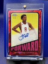 2024 Topps Chrome Sapphire - 1972 Autographs Jae'Sean Tate #TA-JT Red Ice  1/5