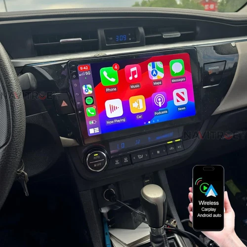 For 2014-2016 Toyota Corolla Apple CarPlay Car Stereo Radio GPS Navi Android 15