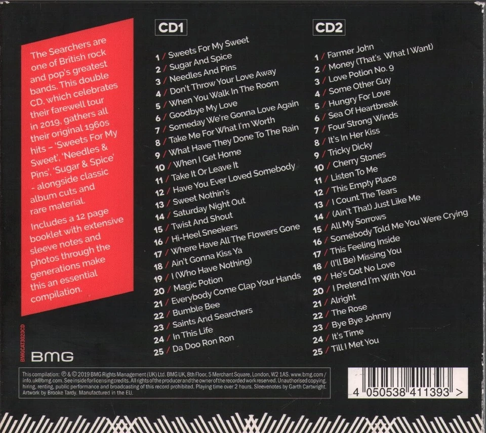 Searchers Abschiedsalbum / Die Größten Hits & Mehr Doppel-CD UK BMG 2019 2CD - Bild 2 von 2