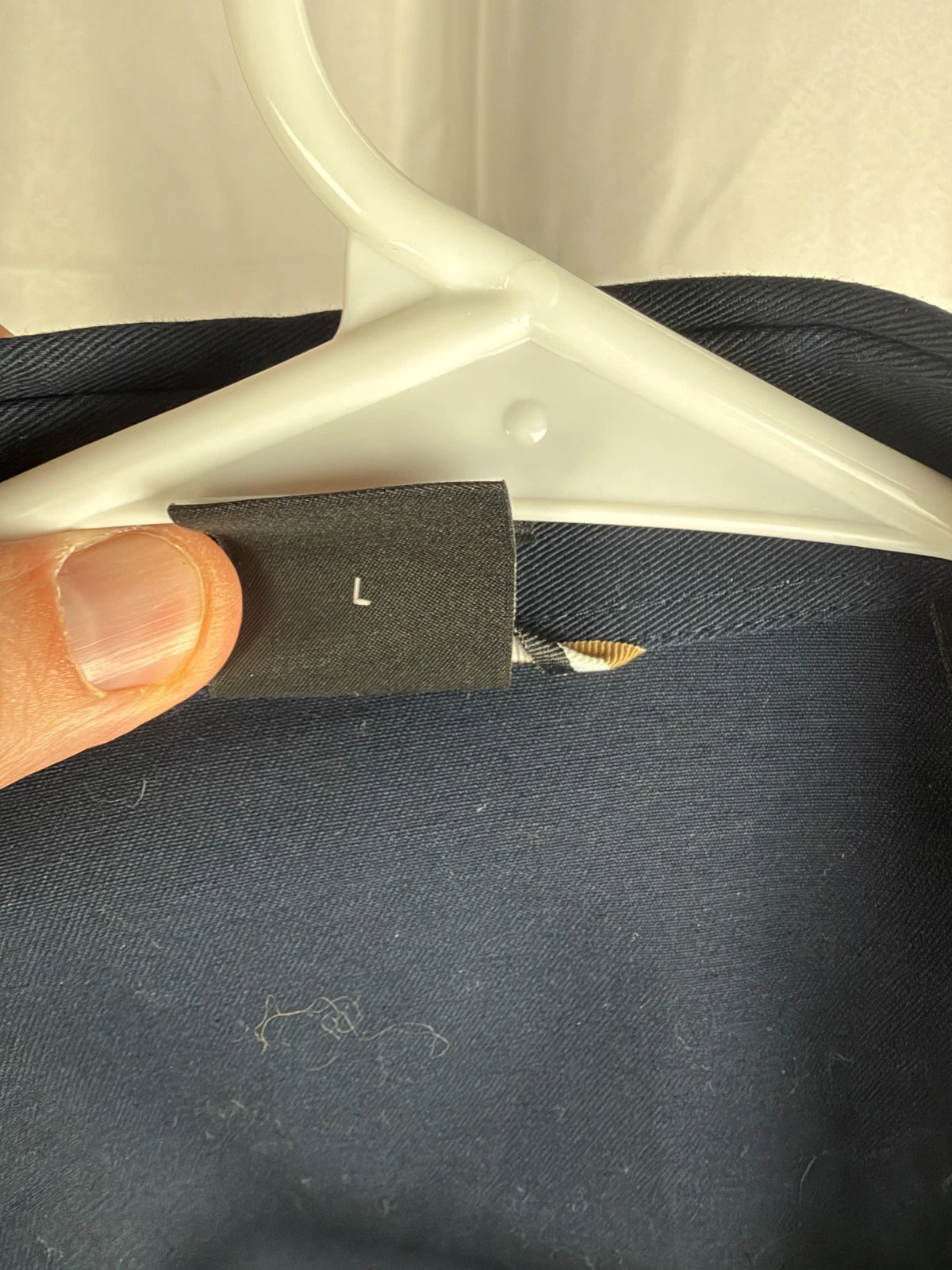 BOSS Hugo Boss Full Zip Overshirt Jacket Men's L Navy Regular Fit - product detail image 3