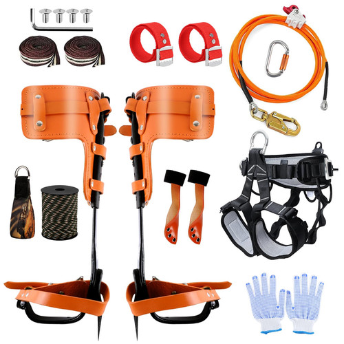 Tree Climbing Spikes Kit, Tree Climbing Gear, 11 in 1 Tree Climbing Gear with...