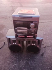 🔊 Aiwa CX-NA202U Stereo System 3 CD Chgr, Dual Cassette, AM/FM Tuner + Speakers